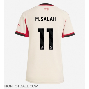 Billige Fotballdrakt Liverpool Mohamed Salah #11 Replika Bortedrakt Dame 2025-26 Kortermet